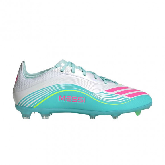 adidas F50 League FG Big Kid 'Messi Aurora Radiante Pack' | White | Kid's Size 4.5 - JQ0930