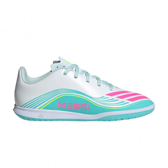 adidas F50 League Club IC Big Kid 'Messi Aurora Radiante Pack' | White | Kid's Size 5 - JQ0948