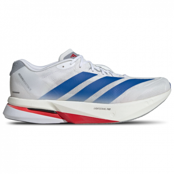 Adidas Adizero Boston 13 Homme - Baskets, Blanc - Pointure 42 2/3 - Maille/synthétique - JQ1668