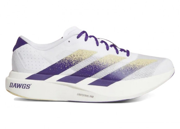adidas NCAA x Adizero Evo SL 'Washington Huskies' | White | Men's Size 9 - JQ4578
