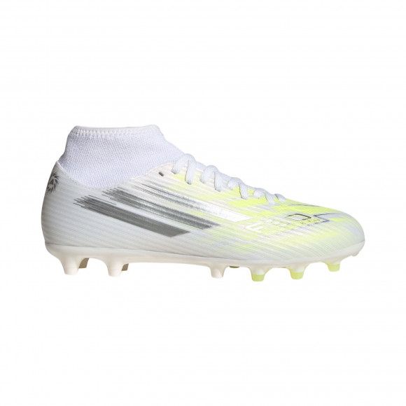adidas Wmns F50 Sparkfusion Club Mid FG AG 'Cloud White Iron Metallic' | Women's Size 10 - JQ4584