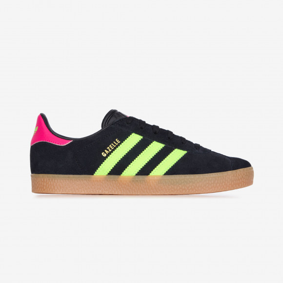 adidas Originals Gazelle  'Core Black/Signal Green/Shock Pink' | Kid's Size 5 - JQ5994
