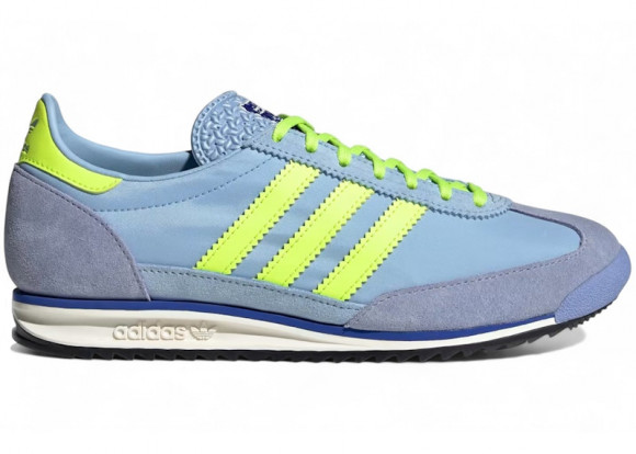 Adidas Women's SL 72 OG W in Clear Sky/Signal Green/Black - JQ8308