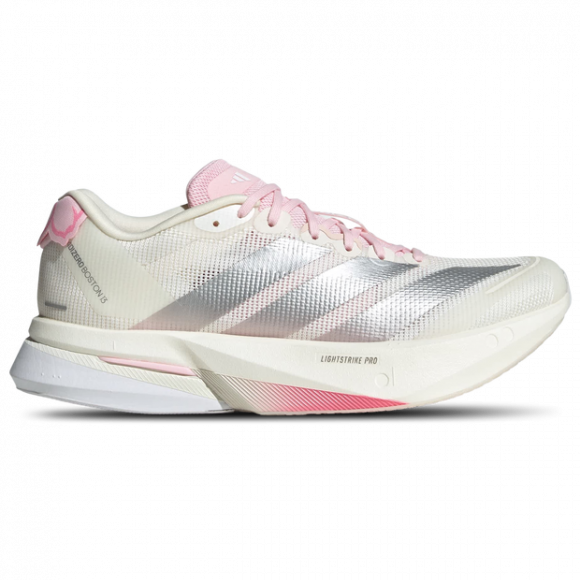 Adidas Adizero Boston 13 Women's Sneakers - White - Size 7 - Mesh/Synthetic - JQ9667