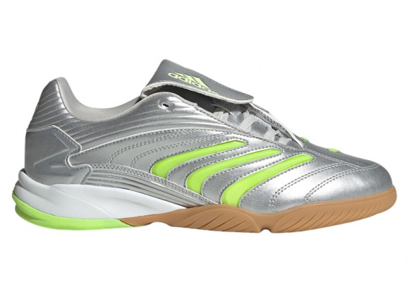 adidas Predator Sala Silver Metallic Signal Green (Women's) - JR1636