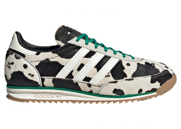 Adidas Women's Sl 72 Og Sneaker in Core Black/Off White/Court Green - JR1639