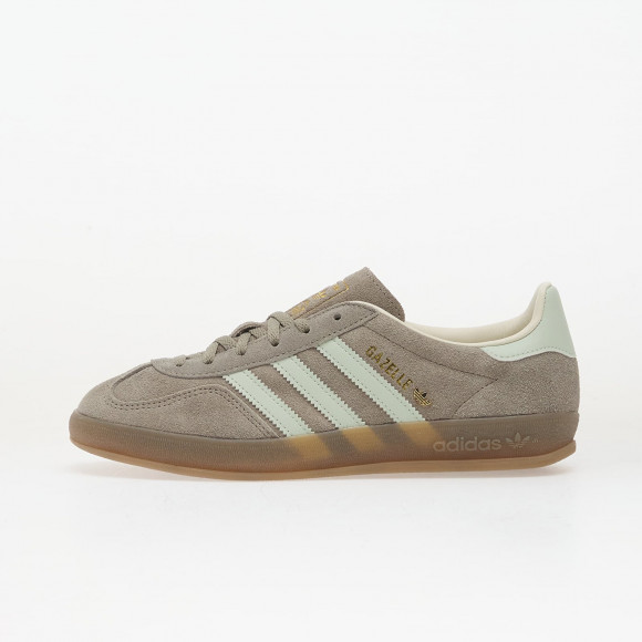 Sneakers adidas Gazelle Indoor W Silver Pebble/ Linen Green/ Gum5 - JR2430