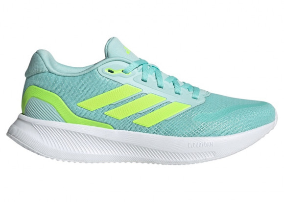 adidas Runfalcon 5 Semi Flash Aqua Lucid Lemon Core Black (Women's) - JR3088