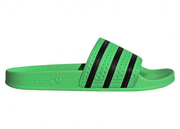adidas Adilette Slides Screaming Green Core Black - JR3621