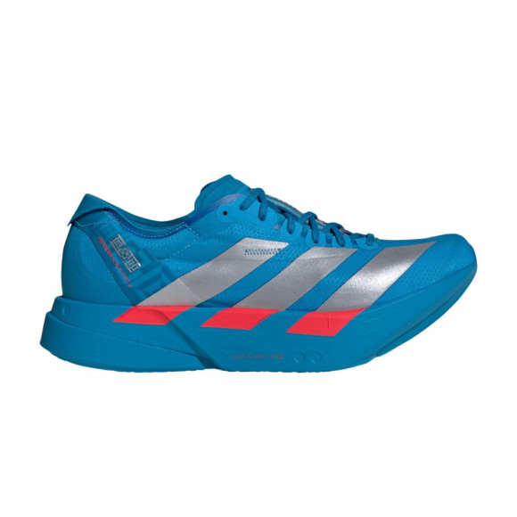 adidas Adizero Adios Pro 4 'Solar Blue Silver Metallic Lucid Red' | Men's Size 9.5 - JR4796