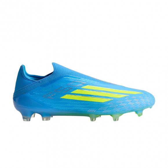 adidas F50 Elite Laceless FG 'Lucid Ray Blue Team Solar Yellow 2 Lucid Aquamarine' | Men's Size 11.5 - JR6461