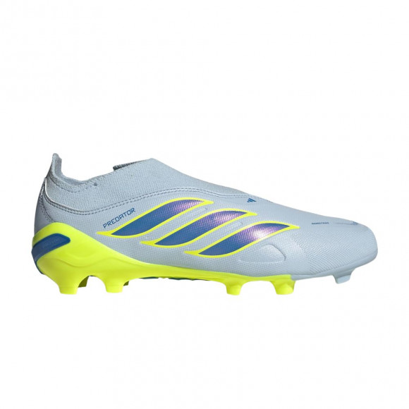adidas Predator League Laceless Firm Ground GS 'Crystal Sky Ray Blue Team Solar Yellow 2' | Kid's Size 5 - JR7889