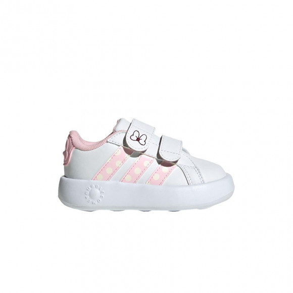 adidas Disney x Grand Court I 'Minnie Mouse - Pink Polka Dots' | White | Infant Size 9.5 - JR8130