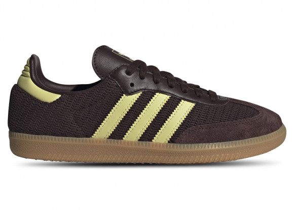 adidas Samba OG Shadow Brown Powder Yellow (Women's) - JR8167