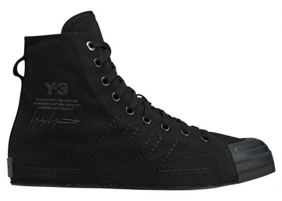 Sneakers Y-3 Nizza Hi Black/ Black/ Black - JR8804