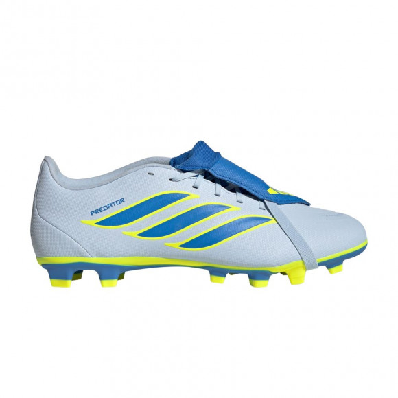 adidas Predator Club Fold-Over Tongue FG MG 'Crystal Sky Ray Blue Team Solar Yellow 2' | Men's Size 5 - JS0347