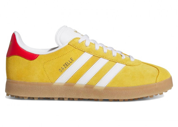 adidas Gazelle Spikeless Golf Bold Gold White Better Scarlet - JS1896