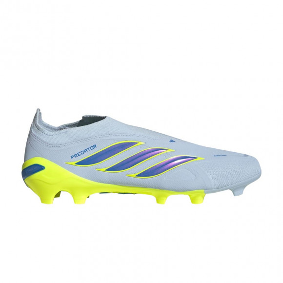 adidas Predator League Laceless FG 'Crystal Sky Ray Blue Team Solar Yellow 2' | Men's Size 7.5 - JS2999