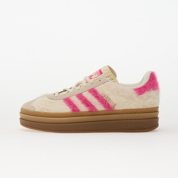 Sneakers adidas Gazelle Bold W Crew White/ Shock Pink/ Gold Metallic - JS3908
