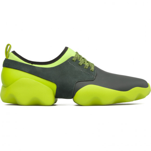 CAMPER Dub - Sneakers for Men - Green, Smooth leather/Cotton fabric - K100041