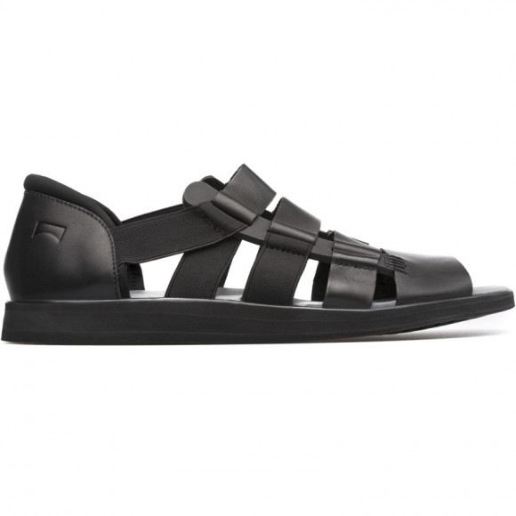 CAMPER Spray - Sandals for Men - Black, Smooth leather - K100083