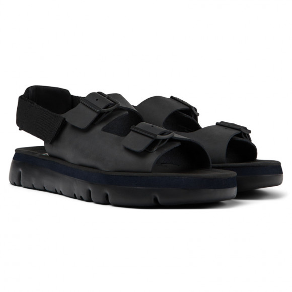 Camper Oruga - Sandals For Men - Black, Smooth Leather - K100287