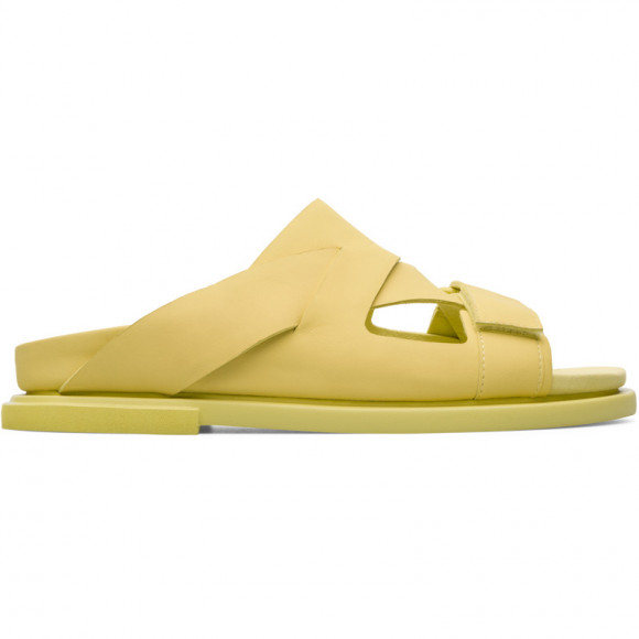 CAMPER Edo - Sandals for Men - Yellow, Smooth leather - K100311