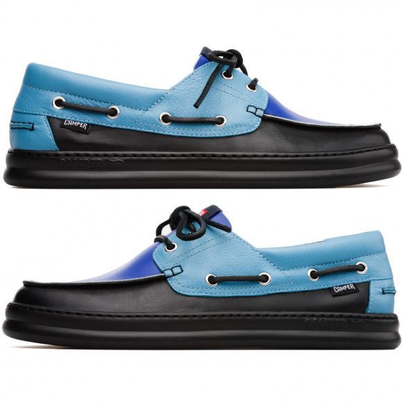 CAMPER Twins - Sneakers for Men - Blue,Black, Smooth leather - K100325