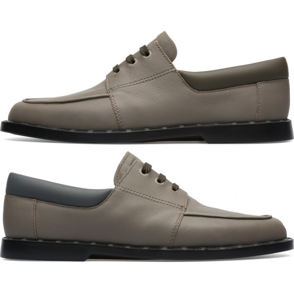 CAMPER Twins - Formal shoes for Men - Green,Grey, Smooth leather - K100627
