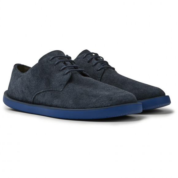 Camper Wagon - Formal Shoes For Men - Blue, Suede - K100669
