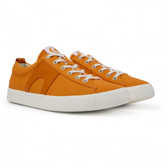 Camper Imar - Sneakers For Men - Orange, Cotton Fabric/Smooth Leather - K100704