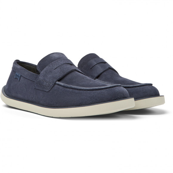 Camper Wagon - Casual For Men - Blue, Suede - K100889