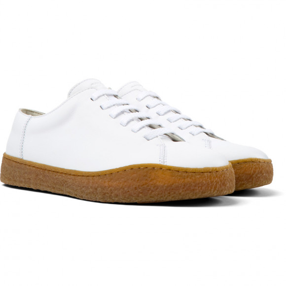 Camper Peu Terreno - Sneakers For Men - White, Smooth Leather - K100927