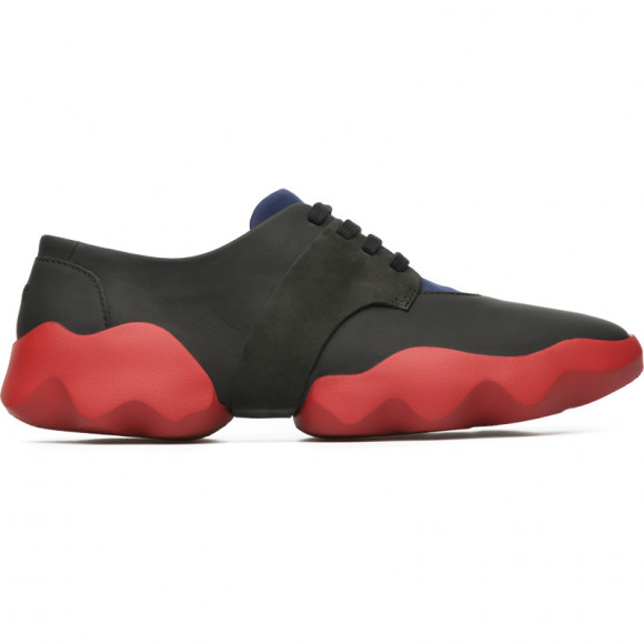 CAMPER Dub - Sneakers for Women - Black,Blue, Smooth leather/Cotton fabric - K200313