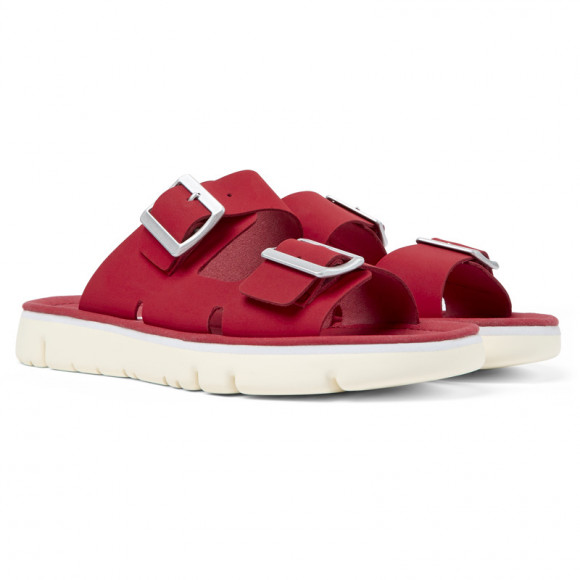 Camper Oruga - Sandals For Women - Red, Smooth Leather - K200633