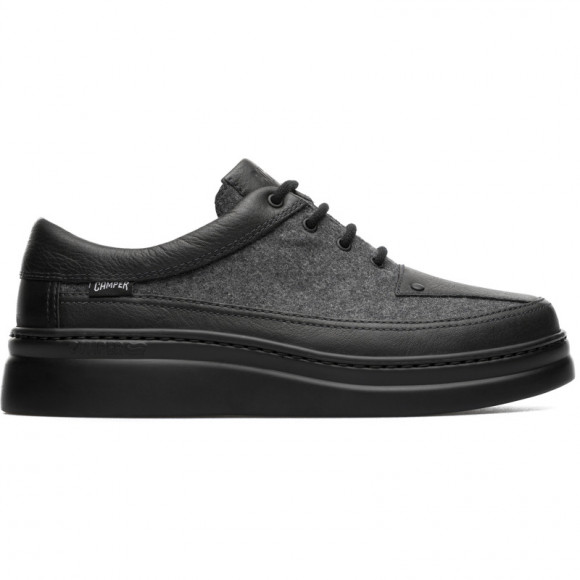 CAMPER Runner Up - Sneakers for Women - Grey,Black, Smooth leather/Cotton fabric - K200748