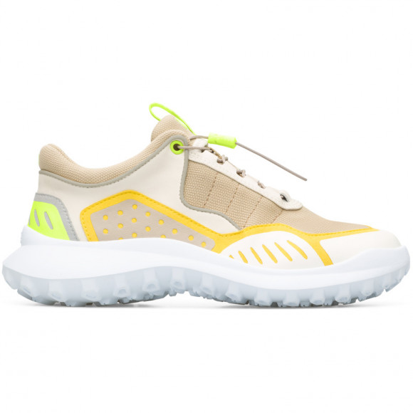 CAMPER CRCLR - Sneakers for Women - Beige,Yellow,Grey, Cotton fabric/Smooth leather - K200886