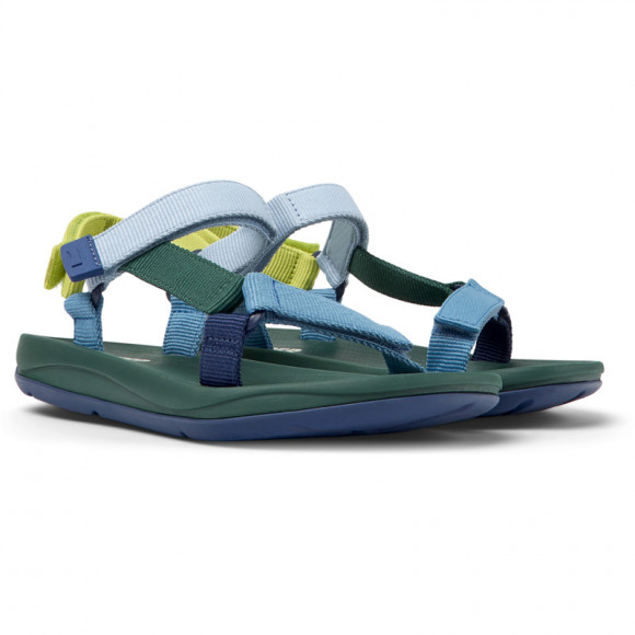 Camper Match - Sandals For Women - Blue, Green, Cotton Fabric - K200958