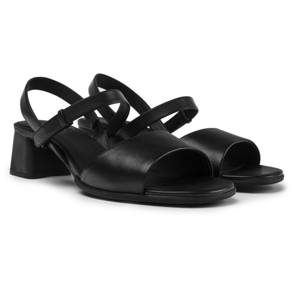 Camper Katie - Sandals For Women - Black, Smooth Leather - K201023
