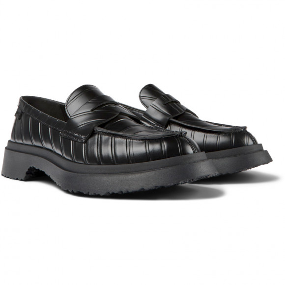 Camper Twins - Loafers For Women - Black, Smooth Leather - K201116