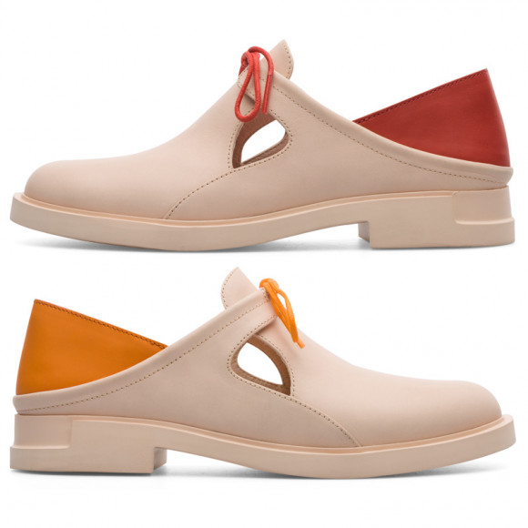 CAMPER Twins - Formal shoes for Women - Nude, Smooth leather - K201126