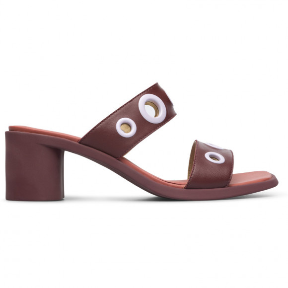 CAMPER Meda - Sandals for Women - Burgundy, Smooth leather - K201169