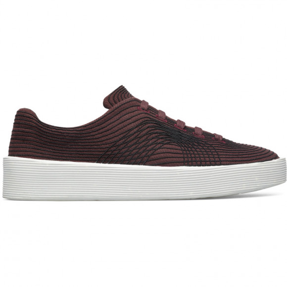 CAMPER Courb - Sneakers for Women - Burgundy, Cotton fabric - K201202