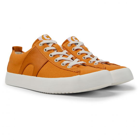 Camper Imar - Sneakers For Women - Orange, Cotton Fabric/Smooth Leather - K201207