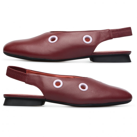 CAMPER Twins - Formal shoes for Women - Burgundy, Smooth leather - K201219