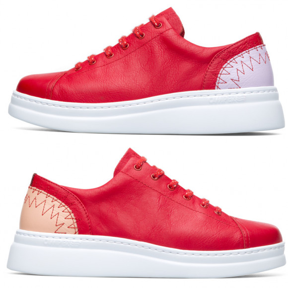CAMPER Twins - Sneakers for Women - Red, Smooth leather - K201229