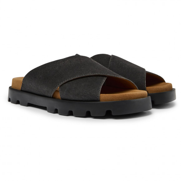 Camper Brutus Sandal - Sandals For Women - Black, Cotton Fabric - K201321