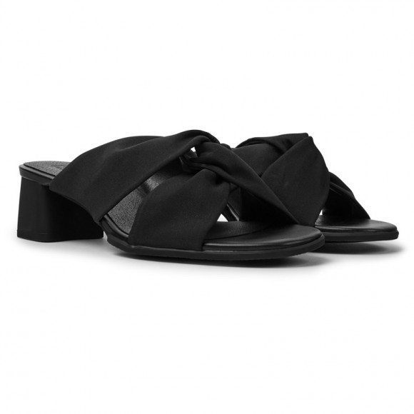 Camper Katie - Sandals For Women - Black, Cotton Fabric - K201348