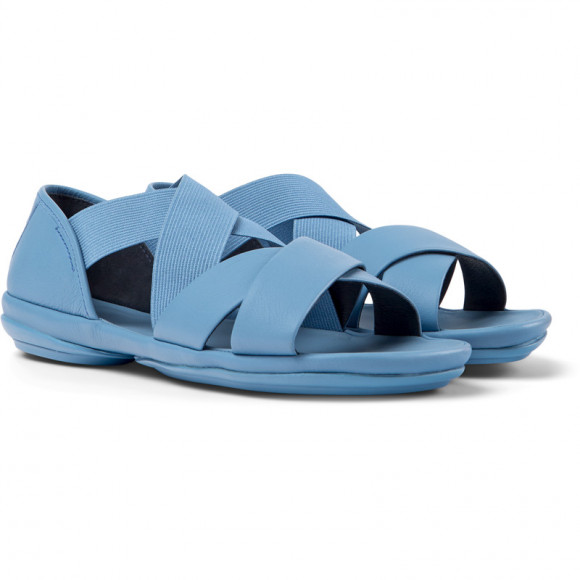 Camper Right - Sandals For Women - Blue, Smooth Leather - K201367