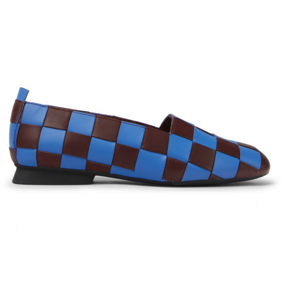 CAMPER Twins - Flat shoes for Women - Burgundy,Blue, Smooth leather - K201369